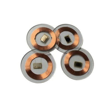 Plastik Beyaz Boş RFID UHF Yuvarlak Madeni Para Kartı