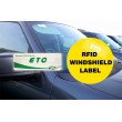 Araç Ekranı Ön Cam Etiketi Yırtılmaya Karşı Dayanıklı UHF Ön Cam Etiketi Araç Ekranı Ön Cam Etiketi Yırtılmaya Karşı Dayanıklı UHF Ön Cam Etiketi